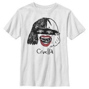 Boy's Cruella Look Fabulous Drawing T-Shirt - 1 of 4