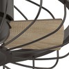 Hunter 16" Roswell Ceiling Fan, Metal, Noble Bronze Finish, 3 Blades, Compact Design for Small Rooms - 3 of 4