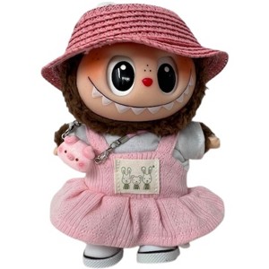 Doll Clothes Superstore Pretty in Pink 6-Piece Dress Set for 17.5 cm Labubu Dolls - 1 of 4