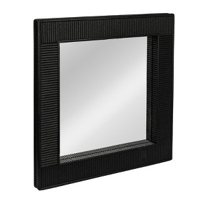 Storied Home Bamboo Square Wall Mirror - 1 of 4