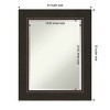 Amanti Art Milano Bronze Beveled Wood Bathroom Wall Mirror - 4 of 4