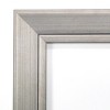22" x 28" Non-Beveled Romano Silver Narrow Wood Wall Mirror - Amanti Art: Modern Rectangular Design, Includes Mount Hardware - 3 of 4