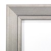 22" x 28" Non-Beveled Romano Silver Narrow Wood Wall Mirror - Amanti Art: Modern Rectangular Design, Includes Mount Hardware - image 3 of 4