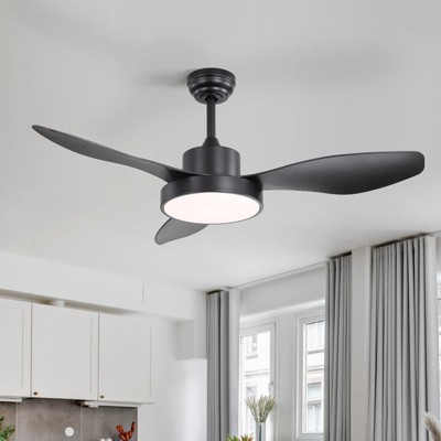 47 Inch Ceiling Fans with Lights and Remote 6-Speeds Noiseless Reversible DC Motor, 3CCT, ABS Blades Ceiling Fan for Outdoor Indoor Farmhouse Patio
