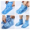 Unique Bargains Waterproof Reusable Rain Shoe Covers Ankle high top Boots Non-Slip Pair - 4 of 4