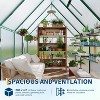 Greenhouse for Outdoors, Heavy-Duty Walk-In Greenhouse Kit with Quick Setup Frame, Roof Vent & Reinforced Structure for Garden Backyard - 3 of 4