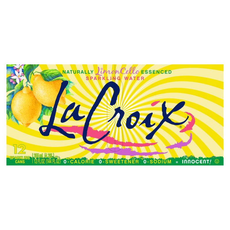 La Croix Limoncello Sparkling Water - Case of 2/12 pack, 12 oz, 4 of 8
