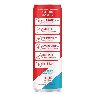 Gorgie Rocket Berry Pop Protein Energy Drink - 12 fl oz