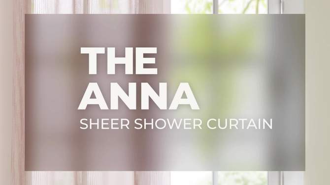 Angie Sheer Shower Curtain, 2 of 7, play video