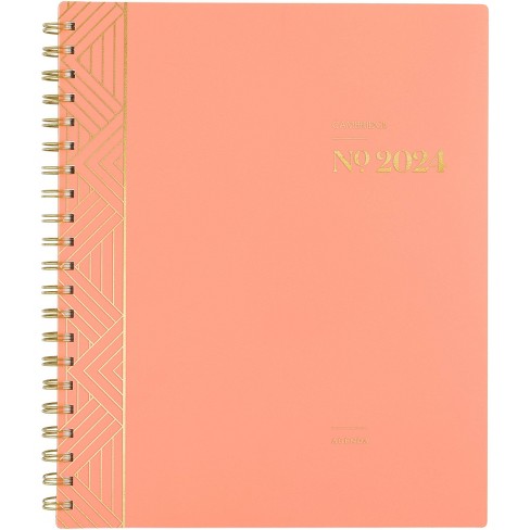 2024 Second A4 Twin Wire Dated Monthly Planner Agenda