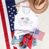Simply Sage Market The Land Of The Free Coquette Racerback Tank - 3 of 4