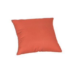Casual Cushion Solid Sunbrella Fabric 1-Piece Indoor/Outdoor Square Throw Pillow, 15"W x 15"L - 1 of 4