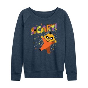 Women's - Disney - The Incredibles Halloween Lightweight French Terry Wide Neck Long Sleeve Shirt - 1 of 4