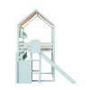 Polibi Full Size House Loft Bed with Slide, Shelves & Canopy - 4 of 4