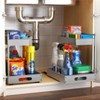 Sorbus 2-Tier Pull-Out Under Sink Organizer and Adhesive Tape - for Kitchen and Bathroom - 2 of 4