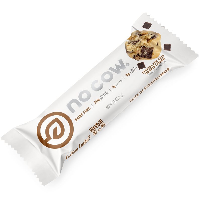 No Cow Protein Bars - Chocolate Chip Cookie Dough - 4pk, 3 of 8