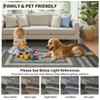 Living Room Area Rugs Modern Washable Rug Braided Printed Non-Slip Indoor Carpet - 4 of 4