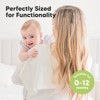 6pk Shea Baby Burp Cloths for Baby Boys and Girls, Organic Burping Cloths for Babies, Newborn - 4 of 4
