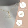 Cross necklace for women, 16 - 18 inch chain, simple religious cross , faith gift for her - 3 of 4