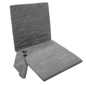 Portable Heated Seat Cushion with Pocket, 3 Mode Adjustable, USB Power Foldable Back Chair Pad, for Winter Indoor Outdoor Beach Stadium - 1 of 4