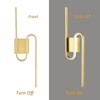 Claxy Led Sconces Wall Lighting Indoor Gold Led Bathroom Light - 3 of 4