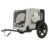 Racxily Outdoor Heavy Duty Collapsible Pet Bike Trailer with Wheels & Universal Hitch Foldable Dog/Cargo Carrier Cart for Bicycles - 2 of 4