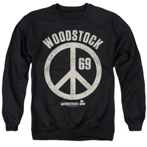 Men's Woodstock Sign Of Peace Crewneck Sweatshirt - 1 of 4