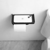Wall Mount Toilet Paper Holder with Shelf Stainless Steel Paper Roll Holder Tissue Paper Holder - 4 of 4