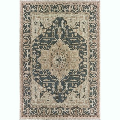 Oriental Weavers Latitude 001J3 Grey/ Gold Indoor/Outdoor Area Rug - 7'10" x 10'