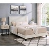 Roundhill Furniture Findlay 3-Piece Bedroom Set, Plush 3D Upholstered Bed with Two Nightstands - image 2 of 4