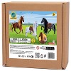 Simba Toys Flocked Horse Set 3 Pony Figures with Brush and Saddles Kids 3+ - 2 of 4