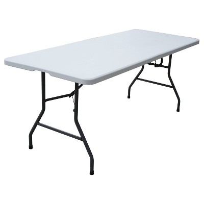 target white folding table