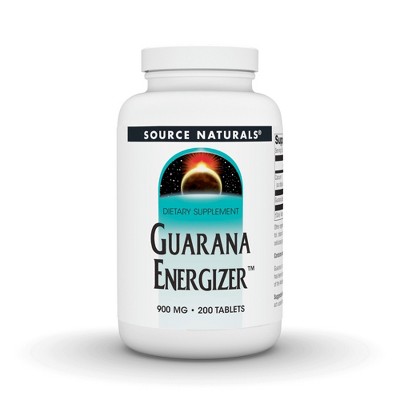 Guarana Energizer 900mg by Source Naturals, Inc.  -  200 Tablet