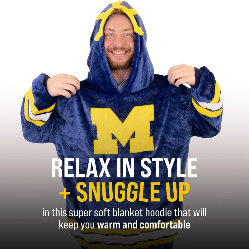 University of Michigan Snugible Blanket Hoodie & Pillow, 5 of 10