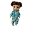 Doll Clothes Superstore Handmade Safari Pajamas Fit 14 Inch Baby Alive and Little Baby Dolls - 3 of 4