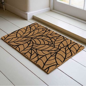 Evideco French Home Goods Sheltered Coir Doormat 30x18 Inch - 1 of 4
