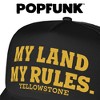 Yellowstone My Land My Rules Foam Trucker Cap Black - 4 of 4