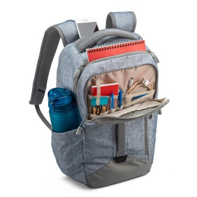 Рюкзаки High Sierra Large Backpack with Device Sleeve and Adjustable Straps, Silver — фото 4