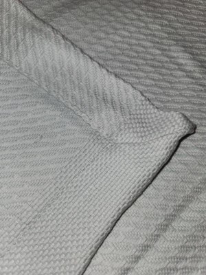 Full/queen Textured Cotton Blanket White : Target