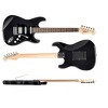 Monoprice Indio Cali Classic HSS Electric Guitar - Black, With Gig Bag - 3 of 4