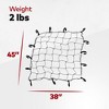 YAKIMA 2 Pound Custom Fit Cargo Basket Stretch Net for MegaWarrior and OffGrid Large Basket with Quick and Easy Assembly, Black - 2 of 4