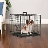 FDW 18-48in Dog Crates for Dogs Folding Mental Wire Crates Dog Kennels Pet Crate with Removable Tray and Handle - 2 of 4