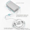 Luxrite 3 Inch Ultra Thin LED Recessed Light with Junction Box, 8W, CCT Color Selectable 2700K - 5000K, Dimmable, 540 Lumens, ETL  Listed, IC Rated - 3 of 4