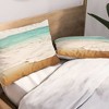Bree Madden Ombre Beach Pillow Sham (Standard) Blue Ocean 1 pc - Deny Designs: Microfiber, Machine Washable, No Flange - 2 of 3