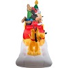 Gemmy Animated Airblown Inflatable Mickey Mouse and Friends Sleigh Scene, 6 ft Tall - 3 of 3