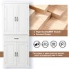ORRD White Bathroom Storage Cabinet with Doors & Drawer, Adjustable Shelf, Freestanding Organizer for Bathroom, Entryway or Living Room - 4 of 4