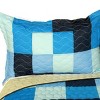 Slickblue Vermicelli-Quilted Patchwork Quilt Set, Handmade, Bedding, Geometric, 5 Designs, Full/Queen, 3PC - 3 of 4