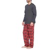 Ashford & Brooks Men’s Long-Sleeve Top Flannel Pants Pajama Sleepwear Set - 2 of 4