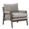 CAVINAS Elegant Velvet Armchair with Rubberwood Frame, Cushioned Seat for Living Room, Bedroom, Office, Study - 4 of 4