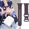 HTUTWOO Checkered Apple Watch Silicone Strap, Slim Sport Band 38/40/41/42/44/45/46/49mm for iWatch Series 11 10 9 8 7 6 5 4 3 2 1 SE Ultra - 2 of 4